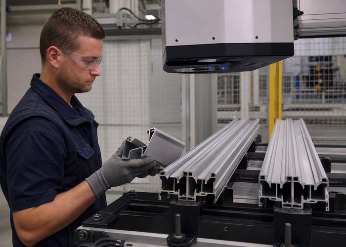 3D laser profiling of aluminum extrusions validation scene 3