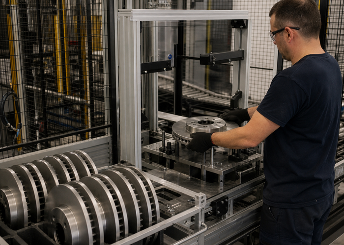 3D laser profiling of brake discs validation scene 3