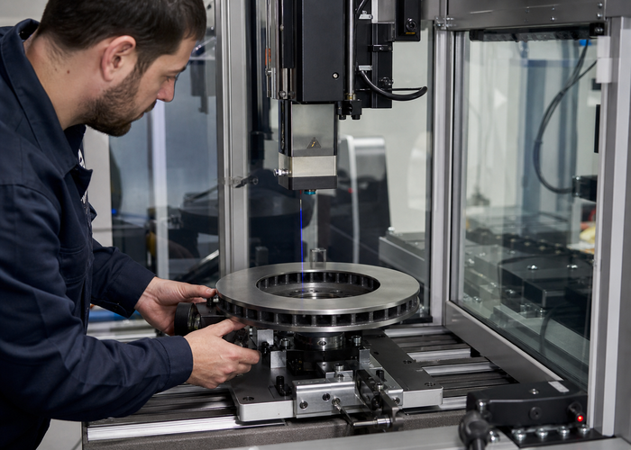 3D laser profiling of brake discs validation scene 2