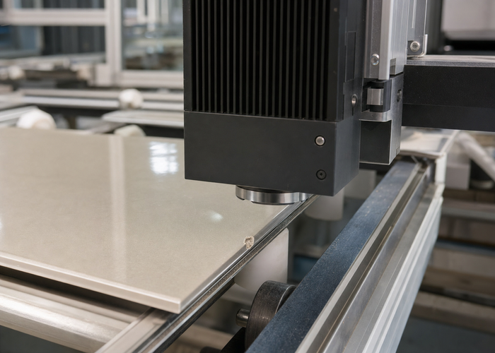 3D laser profiling of ceramic tiles on a production line validation scene 2