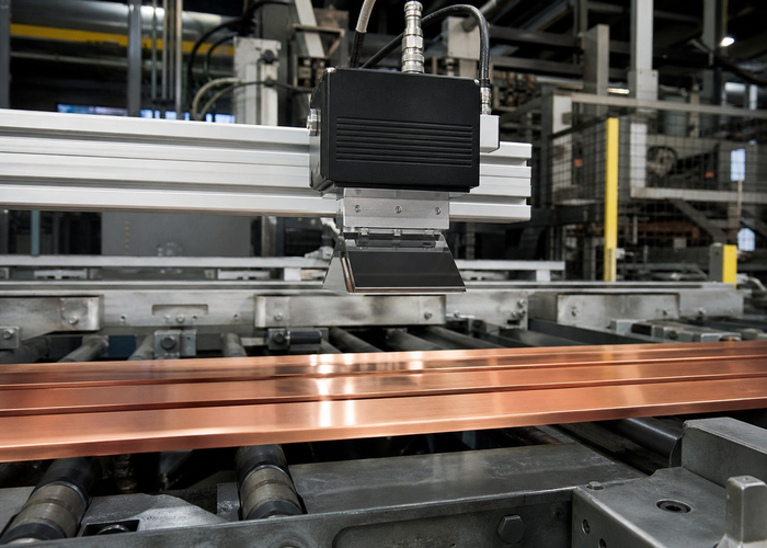 3D laser profiling of copper busbars in a realistic LiDAR application scene