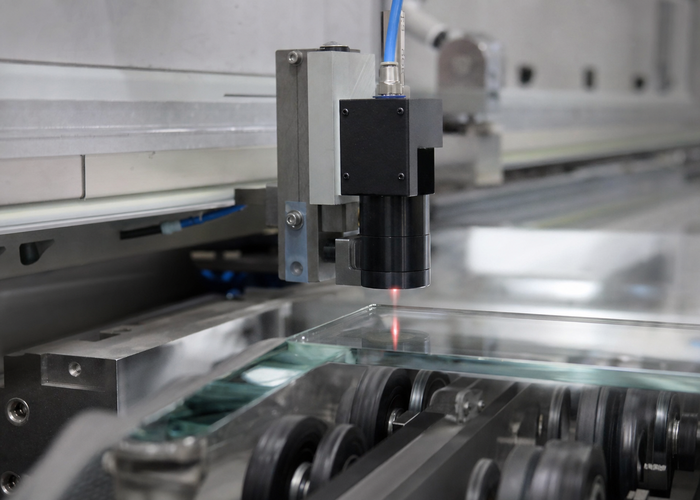 3D LiDAR profiling float glass on an industrial line validation scene 2