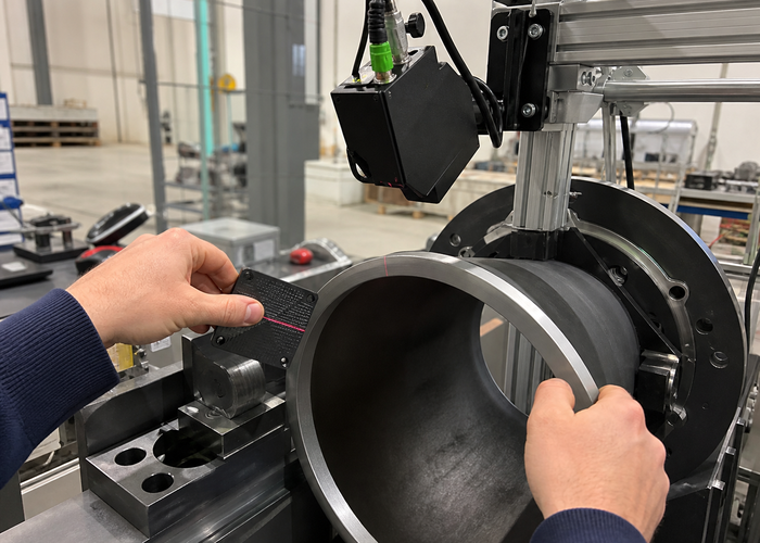 3D pipe ovality laser profiling validation scene 2