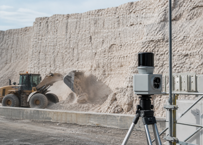 fixed LiDAR monitoring dolomite in a covered storage hall validation scene 3