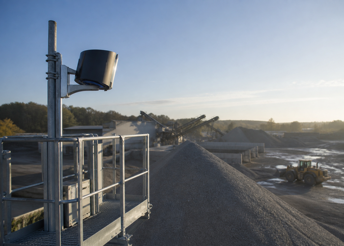 fixed LiDAR stockpile monitoring in a realistic LiDAR application scene