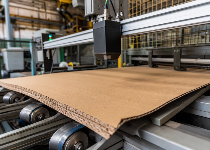 3D laser profiling of corrugated board in a realistic LiDAR application scene
