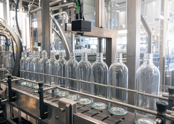 3D laser profiling of glass bottles in a realistic LiDAR application scene