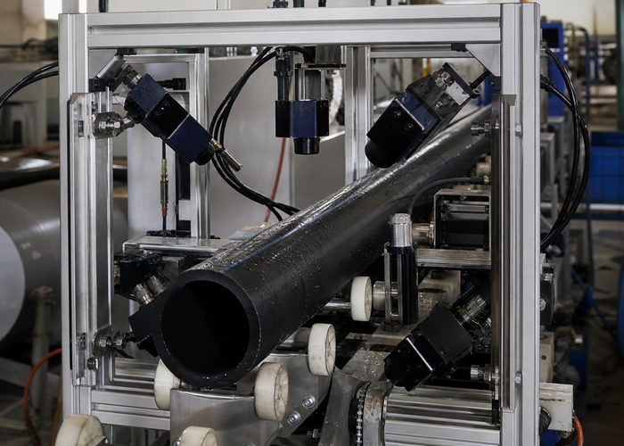 3D laser profiling of plastic pipe extrusion validation scene 2