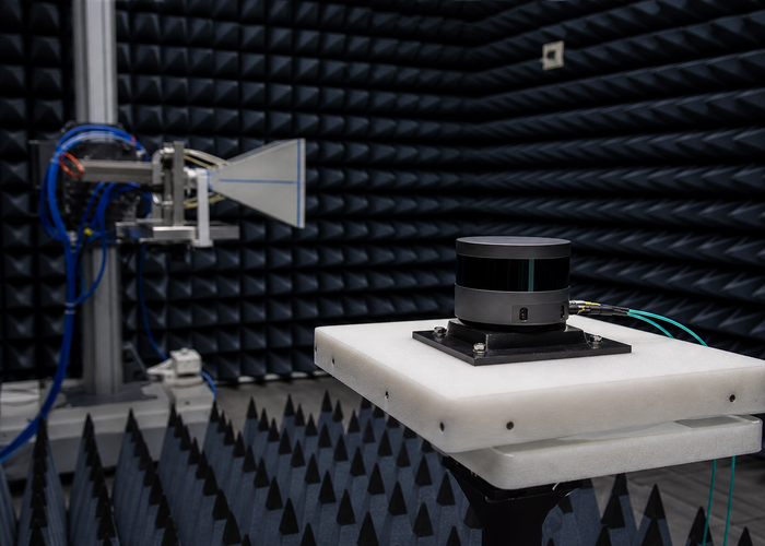 LiDAR sensor EMC qualification laboratory in a realistic LiDAR application scene