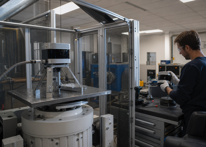 LiDAR sensor mechanical-shock qualification in a laboratory validation scene 3