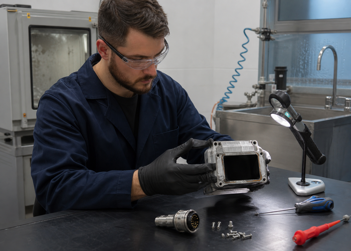 LiDAR sensor salt-mist corrosion qualification in a test laboratory validation scene 3