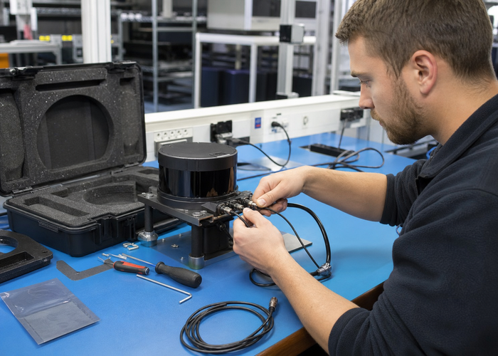 LiDAR sensor transport qualification laboratory validation scene 3
