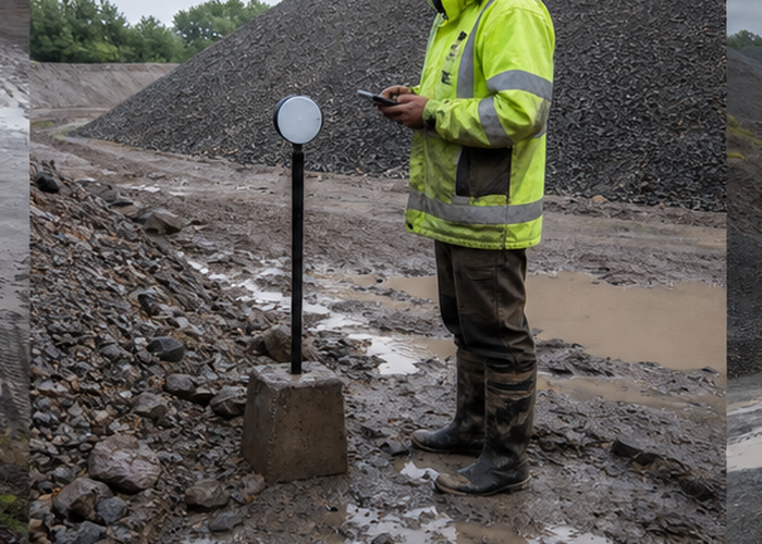 rainy stockpile LiDAR monitoring validation scene 2