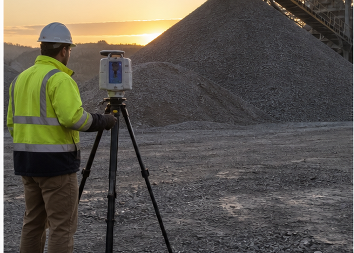 LiDAR stockpile reconciliation in a realistic LiDAR application scene