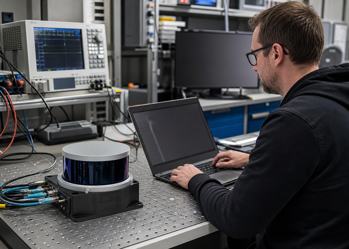 LiDAR supplier firmware cybersecurity validation lab in a realistic LiDAR application scene