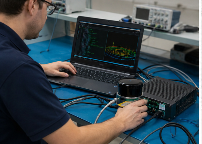 LiDAR data-interface acceptance test featured scene