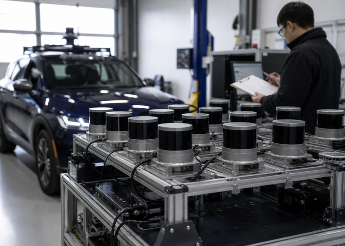 LiDAR firmware regression testing validation scene 2