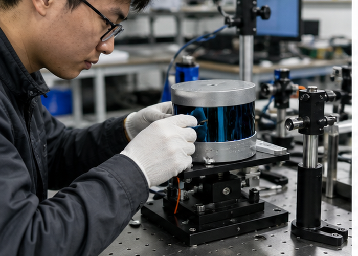 LiDAR supplier incoming inspection in a realistic LiDAR application scene