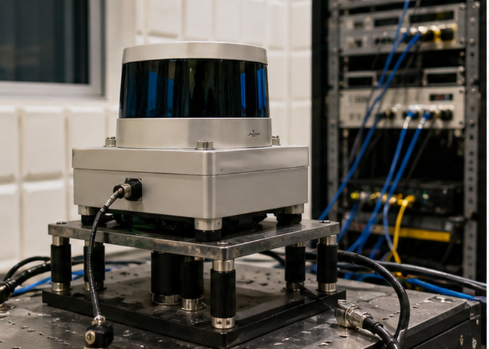 LiDAR supplier time synchronization lab in a realistic LiDAR application scene