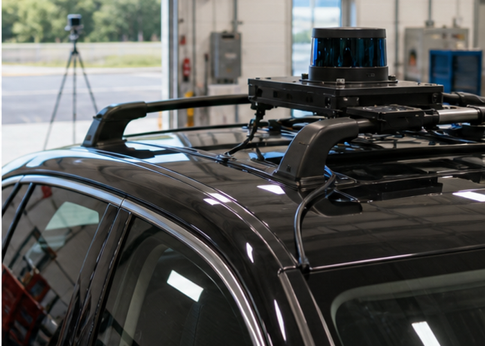 LiDAR supplier time synchronization lab validation scene 3