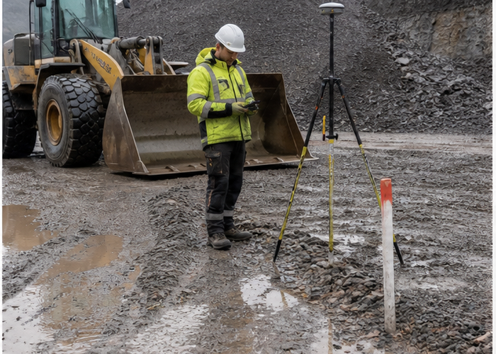 post-rain LiDAR volume survey in a realistic field scene