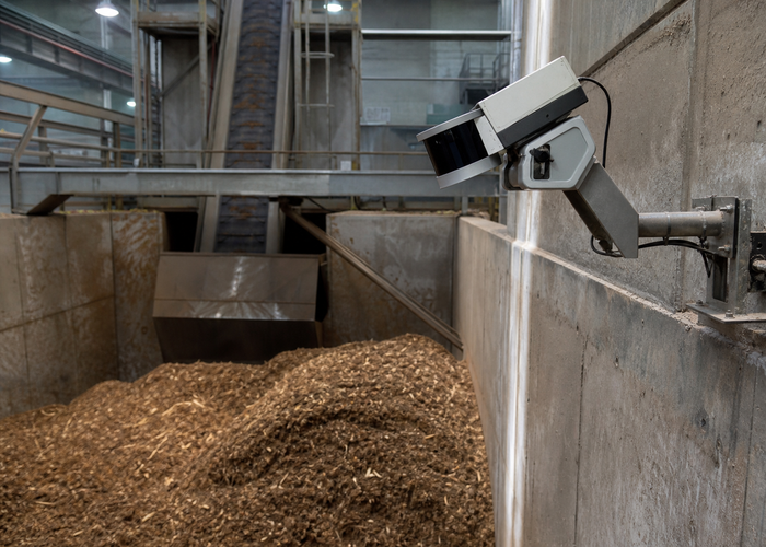 LiDAR volume measurement in a biomass boiler fuel bunker in a realistic LiDAR application scene