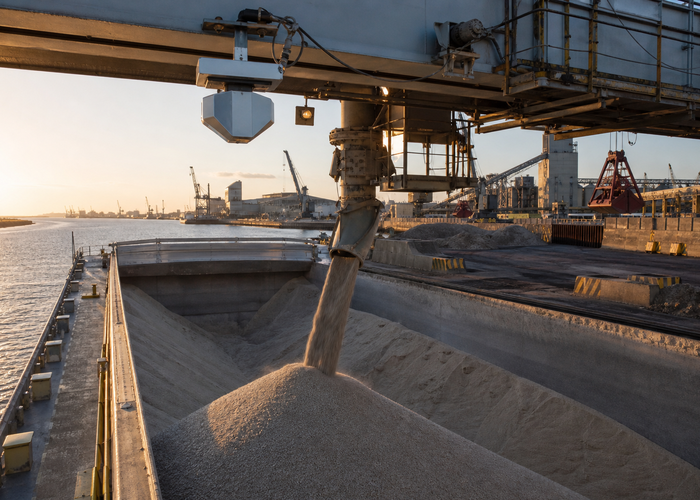 LiDAR volume measurement in a bulk barge validation scene 3