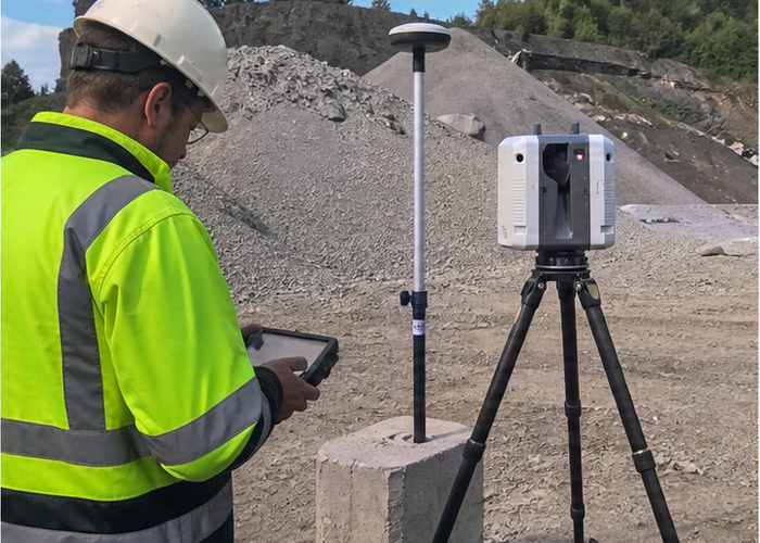 LiDAR volume survey during material turnover validation scene 2