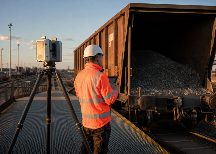 rail wagon LiDAR volume measurement validation scene 3