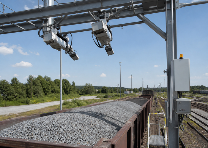 LiDAR railcar bulk-load volume measurement in a realistic LiDAR application scene