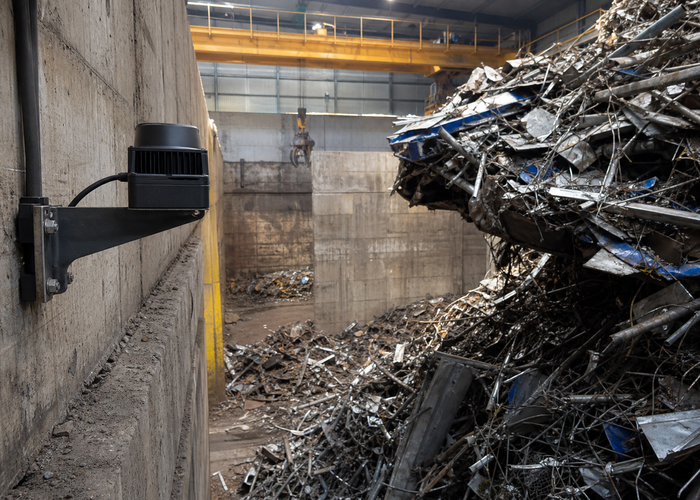 LiDAR volume measurement in a scrap-metal bunker validation scene 2