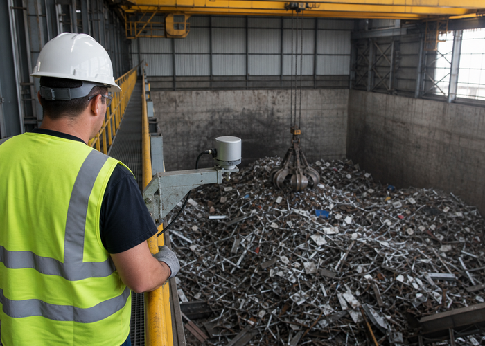 LiDAR volume measurement in a scrap-metal bunker validation scene 3