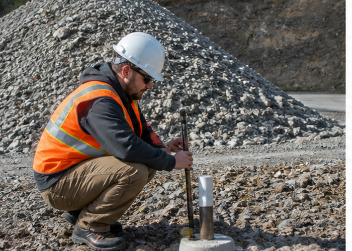 LiDAR volume survey on settling base validation scene 2