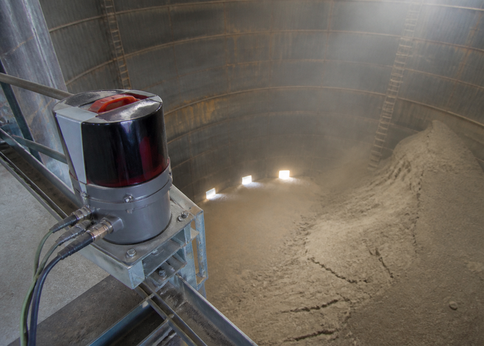 LiDAR silo volume measurement in a realistic LiDAR application scene