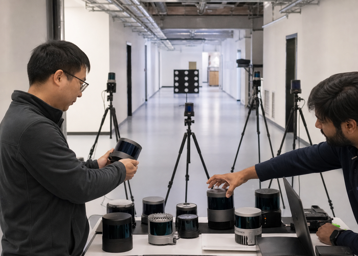 LiDAR supplier incoming inspection validation scene 3