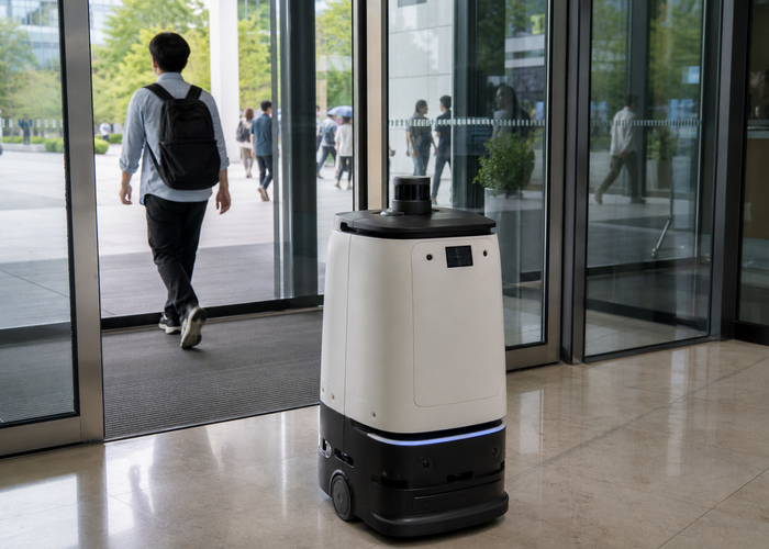 robotic LiDAR automatic doors in a realistic LiDAR application scene