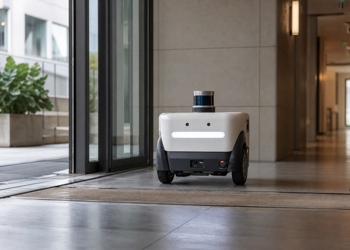 robotic LiDAR automatic doors validation scene 2