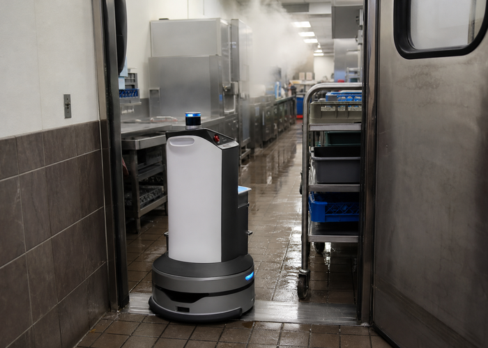 service robot using LiDAR in a commercial kitchen validation scene 2