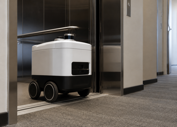 robotic LiDAR elevator navigation validation scene 2