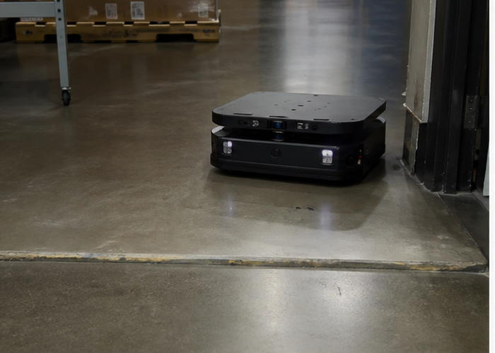 robotic LiDAR floor-transition test featured scene