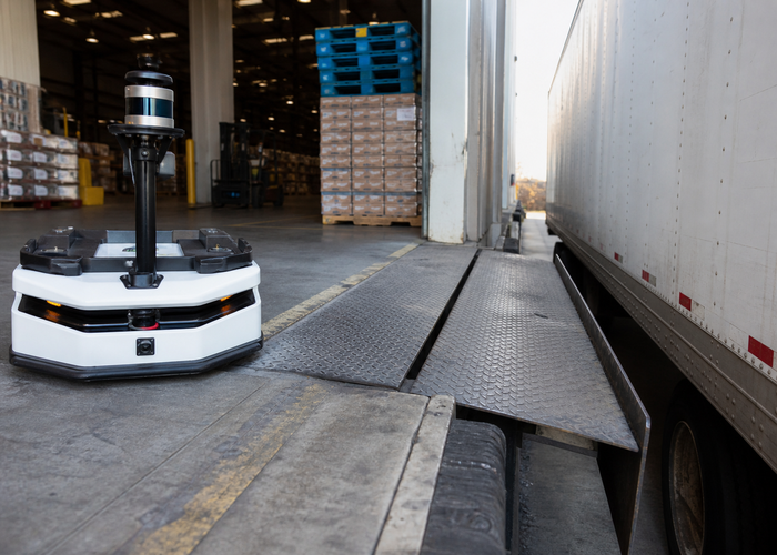 robotic LiDAR at an industrial loading dock validation scene 2